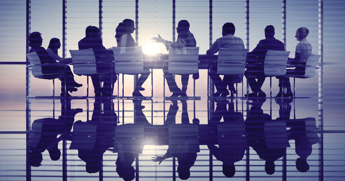 Business people meeting at a conference table