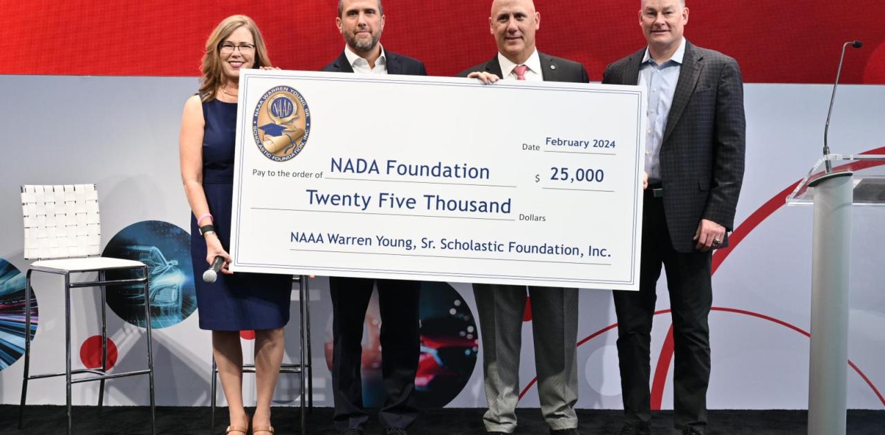 NAAA Warren Young Sr. Scholastic Foundation Donates $25,000 to NADA Foundation
