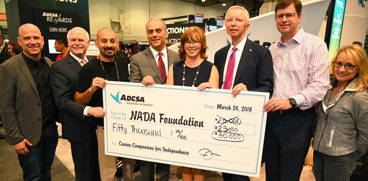 ADESA Auction Raises $50,000 for Canine Companions at NADA Show in Las Vegas